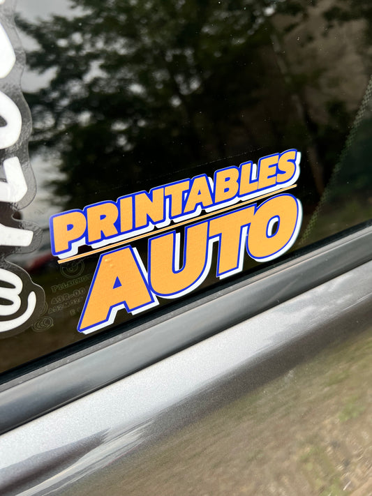 PrintablesAuto Sticker | PAS01