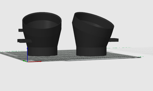 MODEL of E92 E93 F07 F10 F22 F23 Round Fog Light Intake Assembly | RFI92m