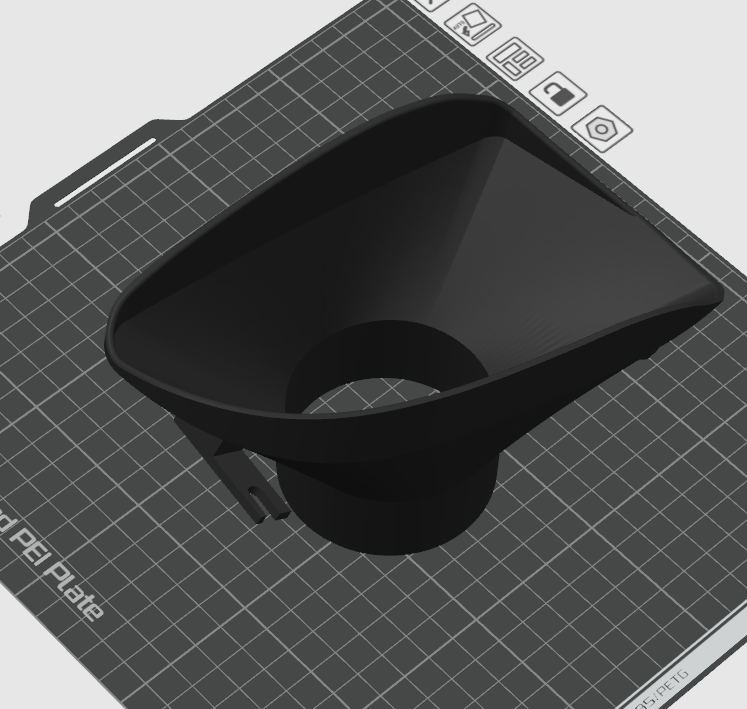 3D Model of E92 E93 Fog Light Intake
