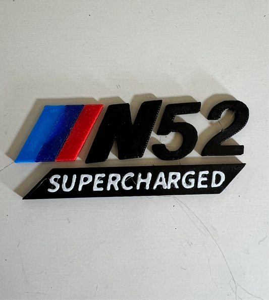 BMW N52 Supercharged Badge | SCB52