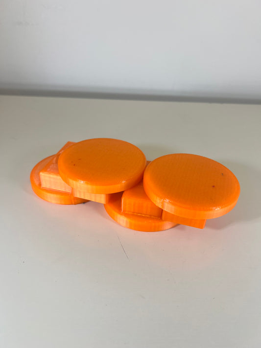 Orange bmw jack pads