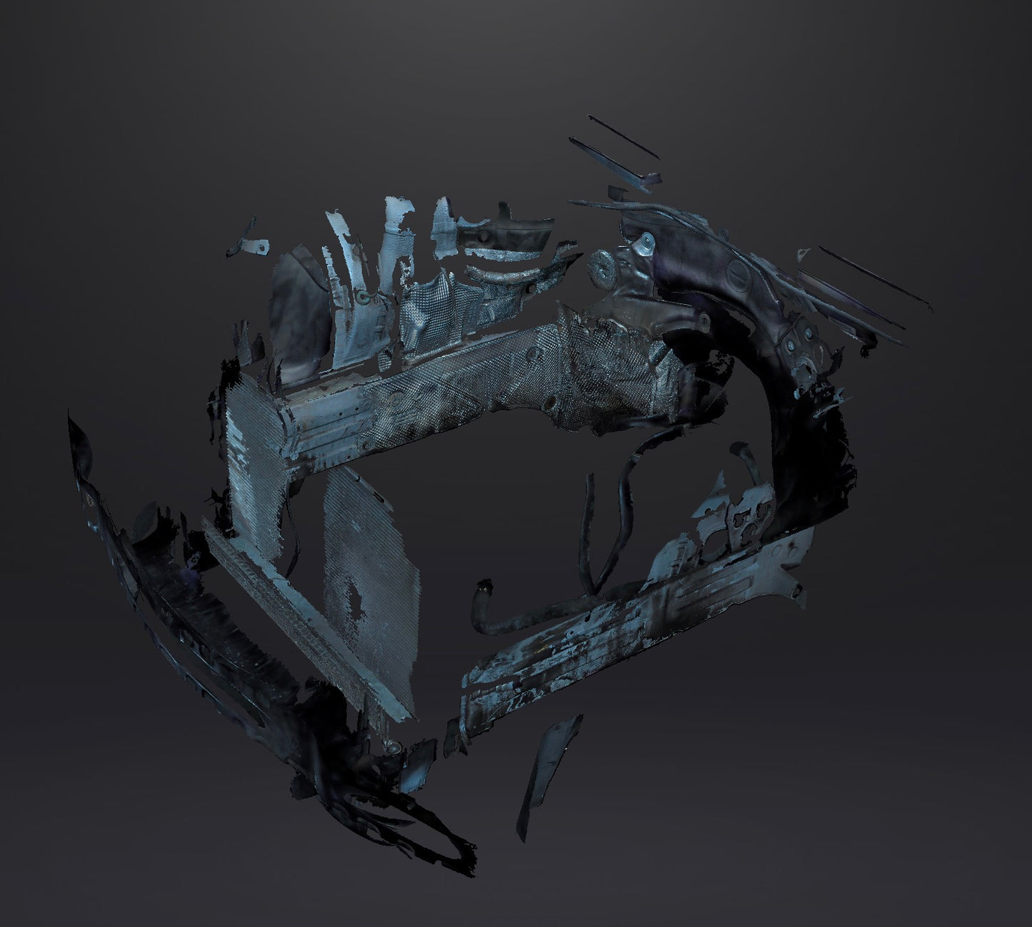 3D Scan of Empty E90 E91 Engine Bay