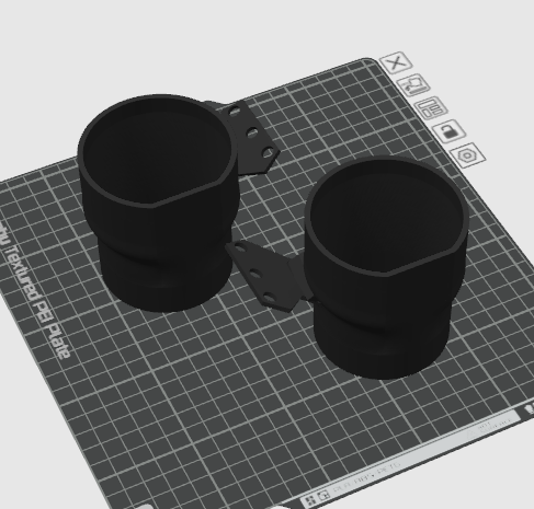 E90 E60 E63 E83 Round Fog Light Intake 3D MODEL | RFI90m