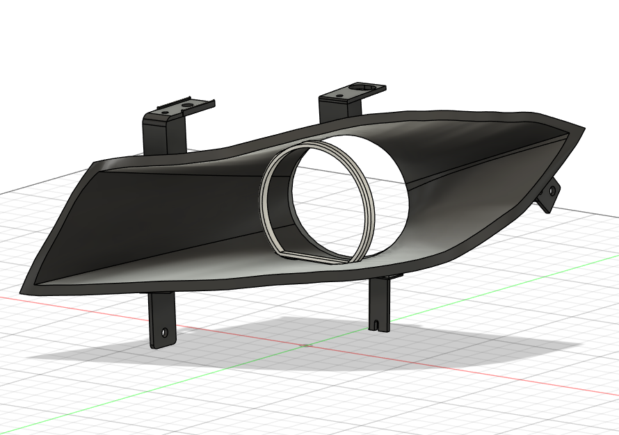 E90 E91 Headlight Intake Assembly | BEH90