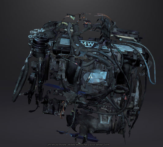 3D Scan of N52 Engine Block from X-Series