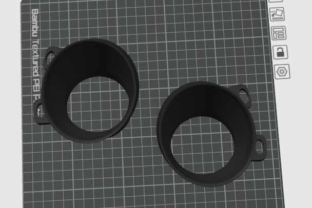 MODEL of E92 E93 F07 F10 F22 F23 Round Fog Light Intake Assembly | RFI92m