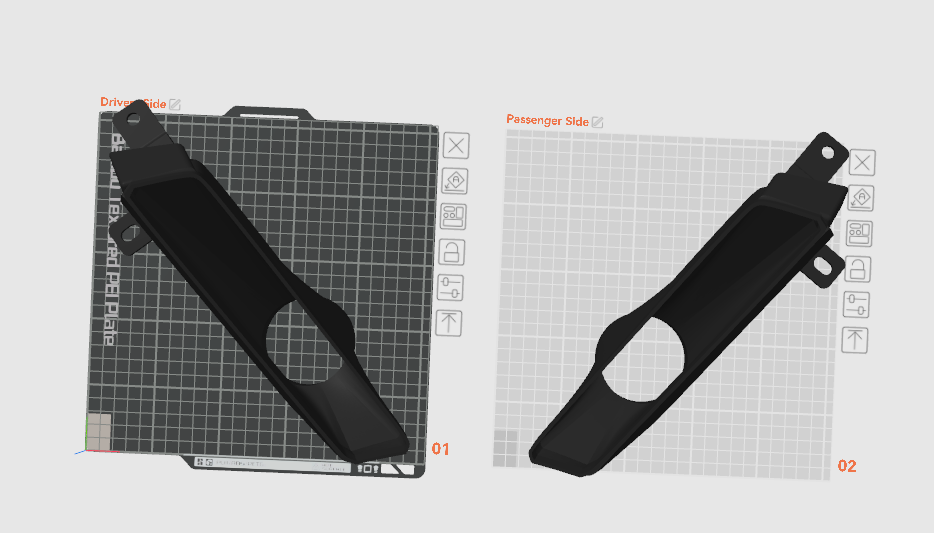 3D MODEL of E82 E88 Rectangular Fog Light Intake