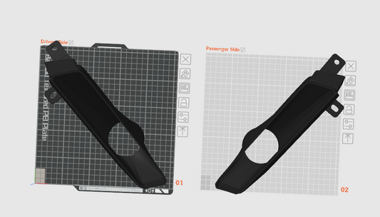 3D MODEL of E82 E88 Rectangular Fog Light Intake
